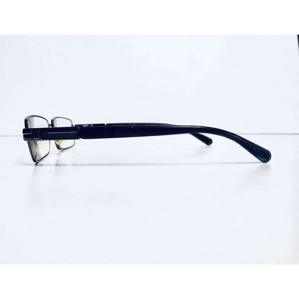 Versace Silver Metal Rectangular Glasses w Tortoise Temples Italy MOD 53 16 135 - Picture 3 of 11
